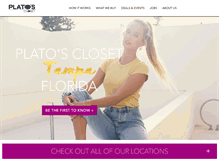 Tablet Screenshot of platosclosetcarrollwood.com